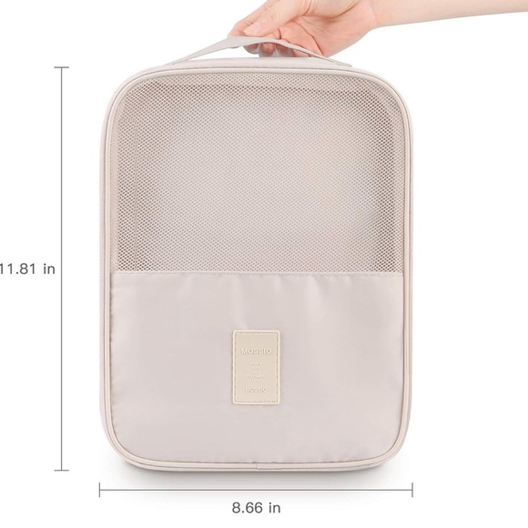 Mossio Shoe Bag Holds 3 Pair of Shoes for Travel and Daily Use Storage Pouch - Picture 2 of 6